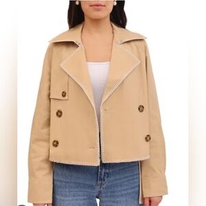 Size L - Avec Les Filles Jacket In Beige